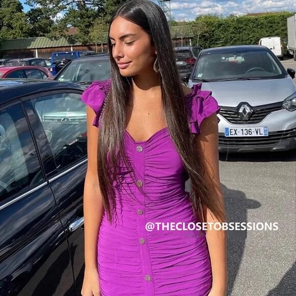 ZARA BLOGGER FAVE!!! Mini Dress with Ruffled Straps NWT - Picture 4 of 16